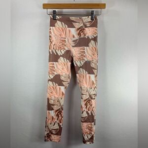 Nike Dri Fit Women's Botanical Print Fast Crop Running Leggings CJ2162-133 XS